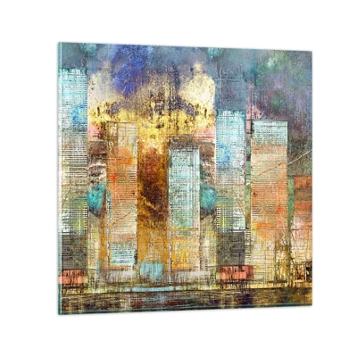 Glasbild - Bild auf glas - Sonnige Metropole - 70x70 cm