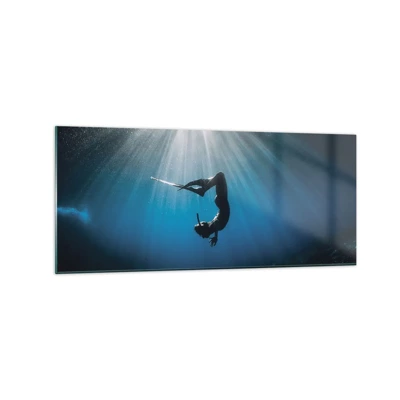Glasbild - Bild auf glas - Tanz unter Wasser - 120x50 cm