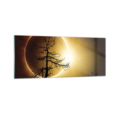 Glasbild - Bild auf glas - Totale Finsternis - 100x40 cm