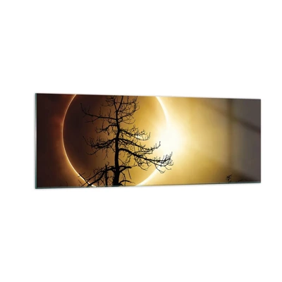 Glasbild - Bild auf glas - Totale Finsternis - 140x50 cm