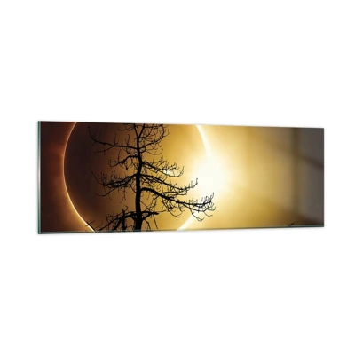 Glasbild - Bild auf glas - Totale Finsternis - 90x30 cm