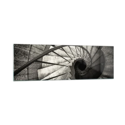 Glasbild - Bild auf glas - Treppe hoch, Treppe runter - 160x50 cm