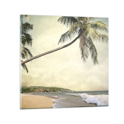 Glasbild - Bild auf glas - Tropischer Traum - 70x70 cm