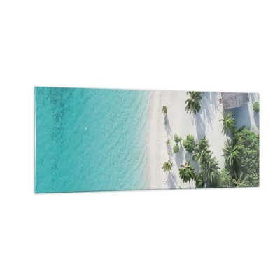 Glasbild - Bild auf glas - Urlaub im Paradies - 100x40 cm