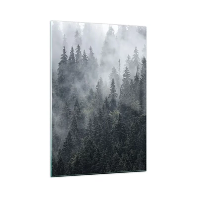 Glasbild - Bild auf glas - Walddämmerung - 80x120 cm