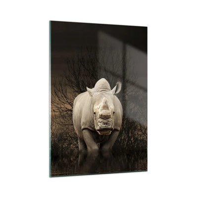 Glasbild - Bild auf glas - Weiß gegen die Natur - 50x70 cm