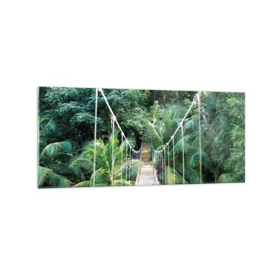 Glasbild - Bild auf glas - Willkommen im Dschungel! - 120x50 cm