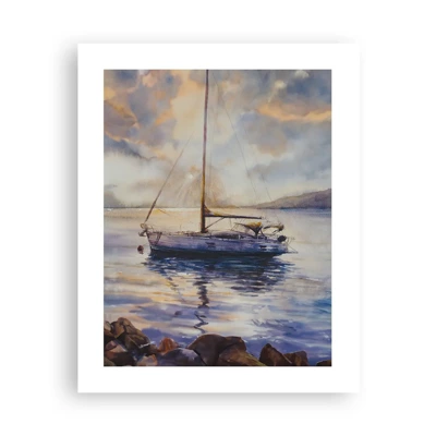 Poster - Abend in der Bucht - 40x50 cm