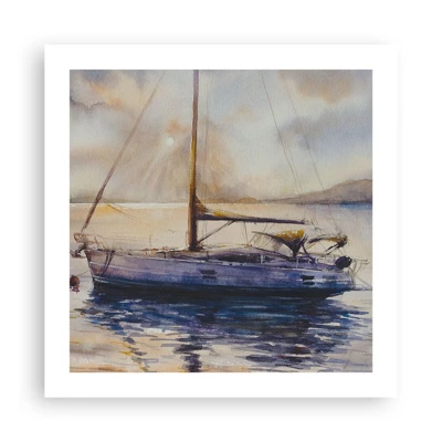 Poster - Abend in der Bucht - 50x50 cm