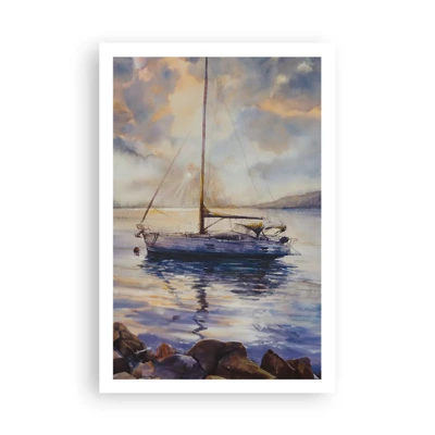 Poster - Abend in der Bucht - 61x91 cm