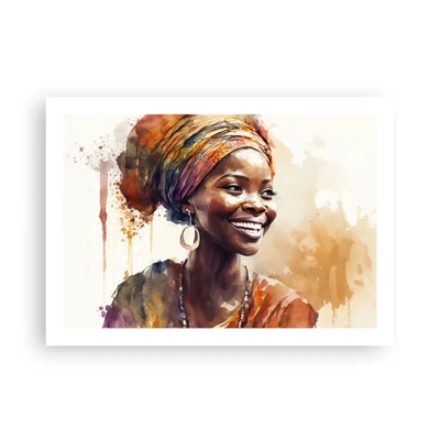Poster - Afrikanische Königin - 70x50 cm