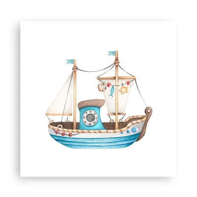 Poster - Ahoi, Abenteuer! - 30x30 cm