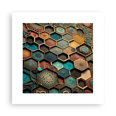 Poster - Arabische Ornamente – Variation - 30x30 cm