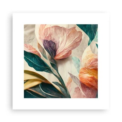 Poster - Blumen der südlichen Inseln - 30x30 cm