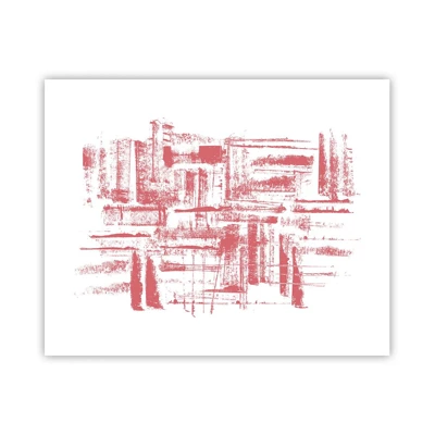 Poster - Die rote Stadt - 50x40 cm