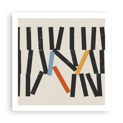 Poster - Domino – Komposition - 60x60 cm