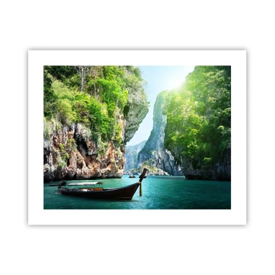 Poster - Eine Einladung zu einer exotischen Reise - 50x40 cm