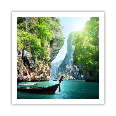 Poster - Eine Einladung zu einer exotischen Reise - 60x60 cm