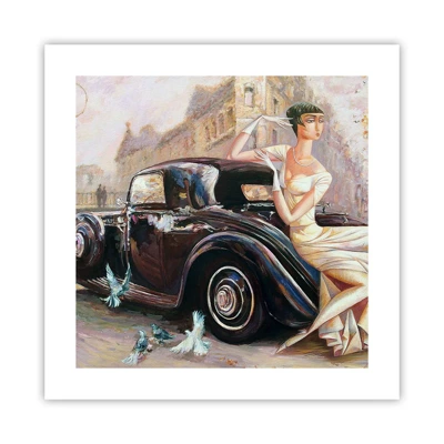 Poster - Eleganz im Retro-Stil - 40x40 cm