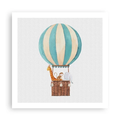 Poster - Fantastische Reise - 60x60 cm