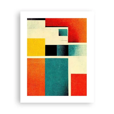 Poster - Geometrische Abstraktion – gute Energie - 40x50 cm