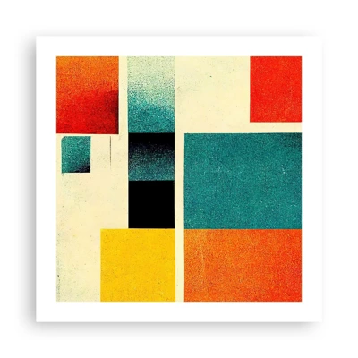 Poster - Geometrische Abstraktion – gute Energie - 50x50 cm