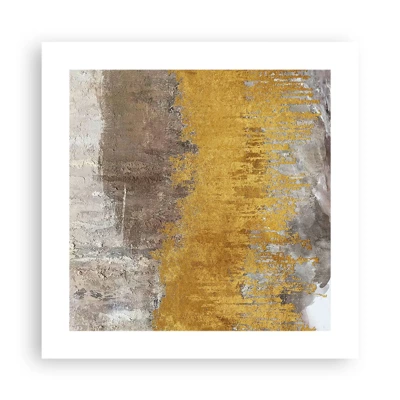 Poster - Goldene Explosion - 40x40 cm