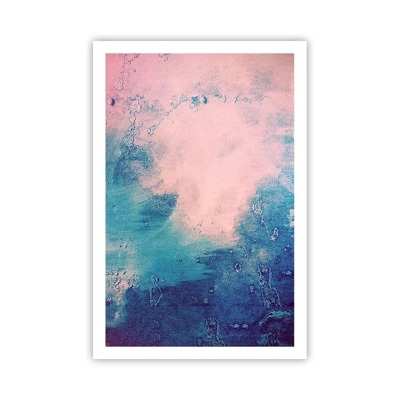 Poster - Himmelsblaue Umarmungen - 61x91 cm