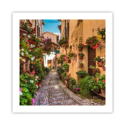 Poster - Italienische Gasse - 50x50 cm