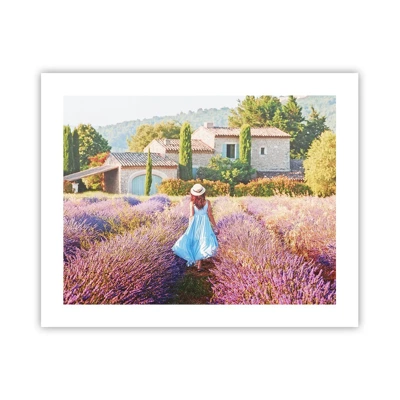 Poster - Lavendel Mädchen - 50x40 cm