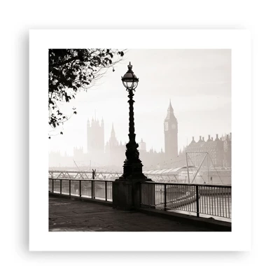 Poster - Londoner Morgen - 40x40 cm