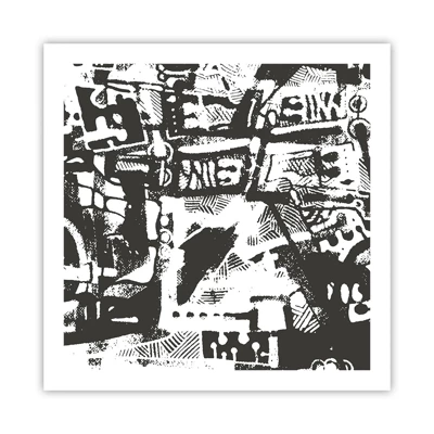 Poster - Ordnung oder Chaos? - 60x60 cm