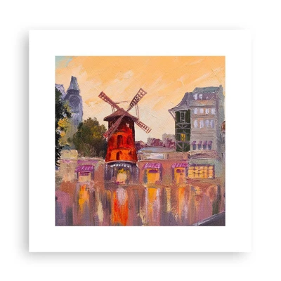 Poster - Pariser Ikonen – Moulin Rouge - 30x30 cm