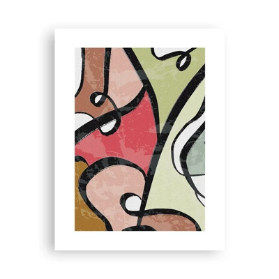 Poster - Pirouetten unter Farben - 30x40 cm