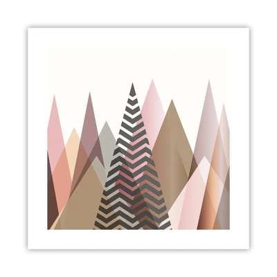 Poster - Pyramidale Aussicht - 40x40 cm