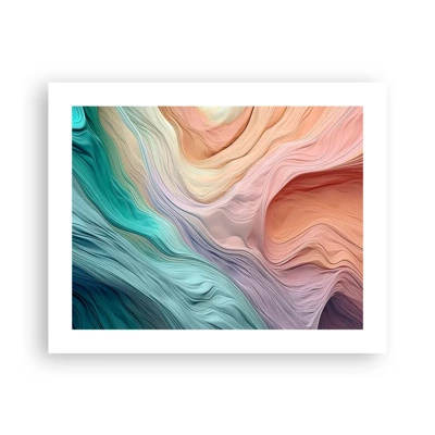 Poster - Regenbogenwelle - 50x40 cm