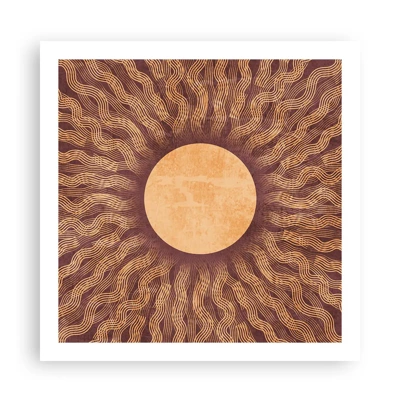 Poster - Sonnensymbol - 60x60 cm