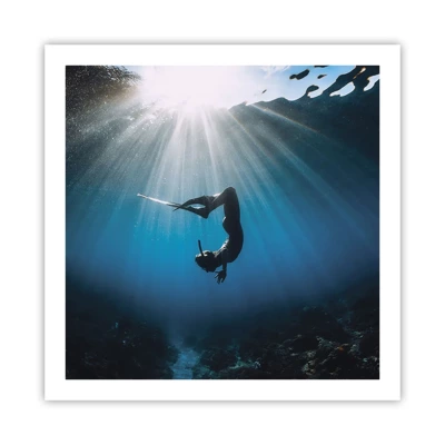Poster - Tanz unter Wasser - 60x60 cm