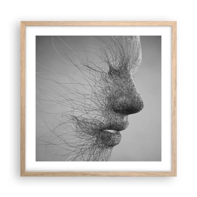 Poster in einem Rahmen aus heller Eiche - Der Geist des Windes - 50x50 cm