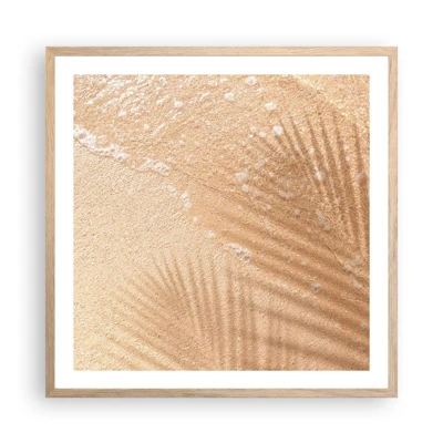 Poster in einem Rahmen aus heller Eiche - Der Schatten eines heißen Sommers - 60x60 cm