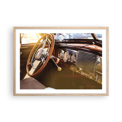 Poster in einem Rahmen aus heller Eiche - Ein Hauch von Luxus aus der Vergangenheit - 70x50 cm