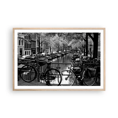 Poster in einem Rahmen aus heller Eiche - Ein sehr holländischer Anblick - 91x61 cm