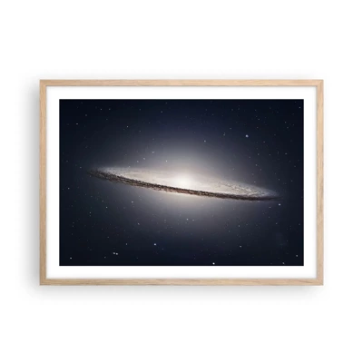 Poster in einem Rahmen aus heller Eiche - Vor langer Zeit in einer weit entfernten Galaxie ... - 70x50 cm