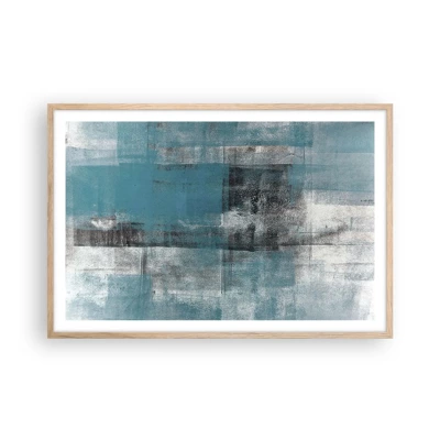 Poster in einem Rahmen aus heller Eiche - Wasser und Luft - 91x61 cm