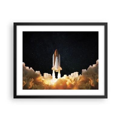 Poster in einem schwarzem Rahmen - Ad Astra! - 50x40 cm