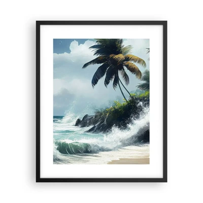 Poster in einem schwarzem Rahmen - Am tropischen Ufer - 40x50 cm