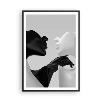 Poster in einem schwarzem Rahmen - Anziehung - Begierde - 70x100 cm
