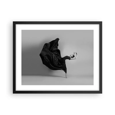 Poster in einem schwarzem Rahmen - Beflügelt durch die Musik - 50x40 cm