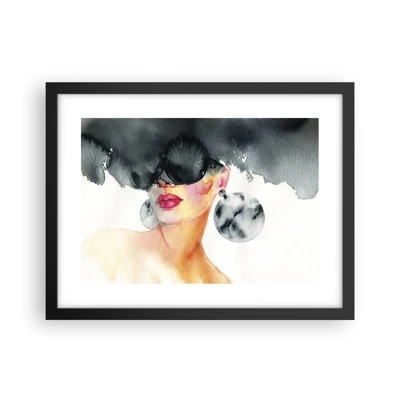Poster in einem schwarzem Rahmen - Das Geheimnis der Eleganz - 40x30 cm