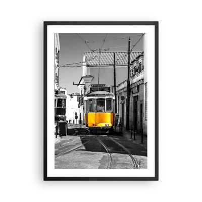 Poster in einem schwarzem Rahmen - Der Geist von Lissabon - 50x70 cm